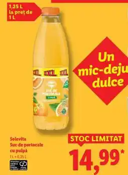 Lidl Solevita Suc de portocale cu pulpă Ofertă