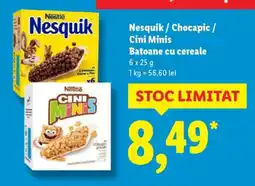 Lidl Nesquik/Chocapic/Cini Minis Ofertă