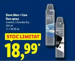 Lidl Dove Men + Care Deo spray Ofertă
