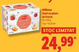 Lidl Milbona Iaurt cu piure de fructe Ofertă
