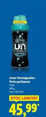 Lidl Lenor Unstoppables Perle parfumate Ofertă