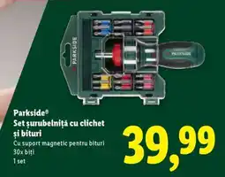 Lidl Parkside Set șurubelniță cu clichet și bituri Ofertă