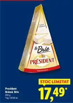 Lidl President Brânză Brie Ofertă