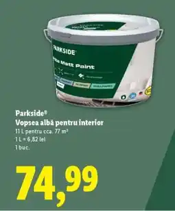 Lidl Parkside Vopsea albă pentru interior Ofertă