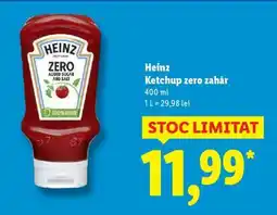 Lidl Heinz Ketchup zero zahăr Ofertă