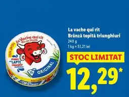 Lidl La Vache Qui Rit Brânză topită triunghiuri Ofertă