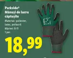Lidl Parkside Mănuși de lucru căptușite Ofertă