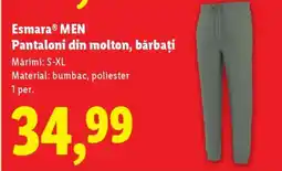 Lidl Esmara MEN Pantaloni din molton, bărbați Ofertă