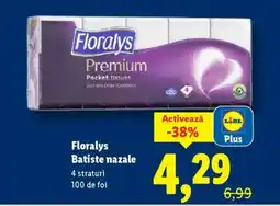 Lidl Florays Batiste nazale Ofertă