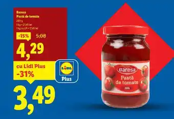 Lidl Baresa Pastă de tomate Ofertă