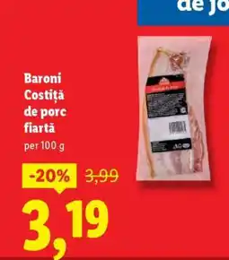 Lidl Baroni Costiță de porc fiartă Ofertă