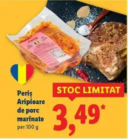 Lidl Periș Aripioare de porc marinate Ofertă
