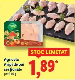 Lidl Agricola Aripi de pui secționate Ofertă
