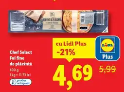 Lidl Chef Select Foi fine de plăcintă Ofertă