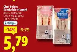 Lidl Chef Select Sandwich triunghi Ofertă