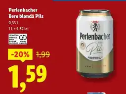 Lidl Perlenbacher Bere blondă Pils Ofertă