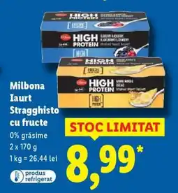 Lidl Milbona Iaurt Stragghisto cu fructe Ofertă