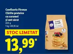 Lidl Confiserie Firenze Clătite proteice cu caramel și unt sărat Ofertă