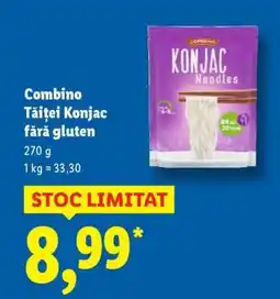 Lidl COMBINO Tăiței Konjac fără gluten Ofertă