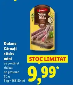 Lidl Dulano Cârnați sticks mini Ofertă