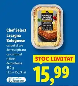 Lidl Chef Select Lasagna Bolognese Ofertă