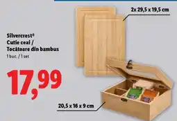 Lidl Silvercrest Cutie ceai / Tocătoare din bambus Ofertă