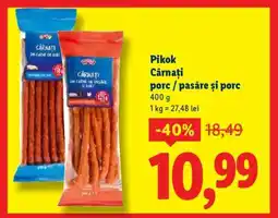 Lidl Pikok Cârnați porc / pasăre și porc Ofertă