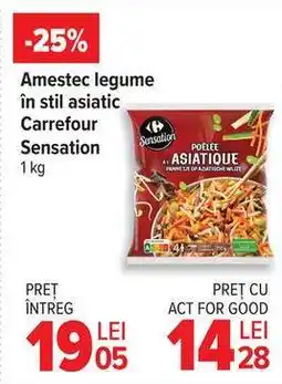 Carrefour Amestec legume în stil asiatic Carrefour Sensation Ofertă