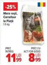 Mere roșii, Carrefour la Piață