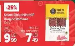 Carrefour Salam Sibiu feliat, IGP Drag de România Ofertă