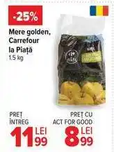 Mere golden, Carrefour la Piață 1.5 kg