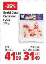 Carrefour Scoici Coral Carrefour Extra 250 g Ofertă
