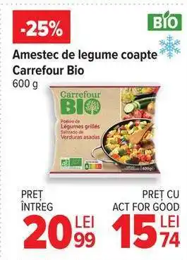 Carrefour Amestec de legume coapte Carrefour Bio Ofertă
