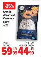 Carrefour Creveti decorticati Carrefour Extra 720 g Ofertă