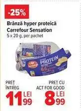 Carrefour Brânză hyper proteică Carrefour Sensation Ofertă