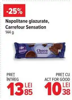 Carrefour Napolitane glazurate, Carrefour Sensation Ofertă