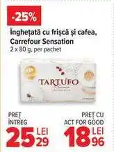 Carrefour Înghețată cu frișcă și cafea, Carrefour Sensation Ofertă
