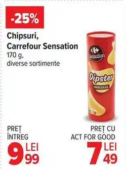 Carrefour Chipsuri, Carrefour Sensation Ofertă