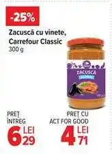 Carrefour Zacuscă cu vinete, Carrefour Classic Ofertă