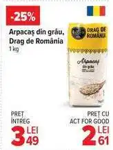 Carrefour Arpacaș din grâu Drag de România Ofertă