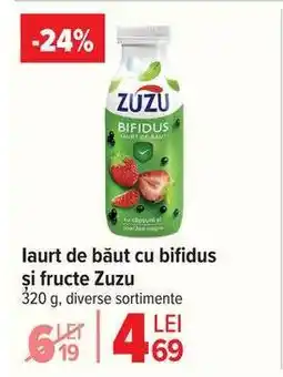 Carrefour Iaurt de băut cu bifidus și fructe Zuzu Ofertă