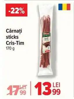 Carrefour Cârnați sticks Cris-Tim Ofertă