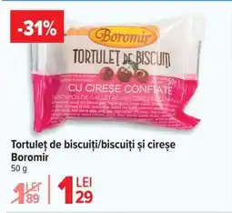 Carrefour Tortuleț de biscuiți/biscuiți și cireșe Boromir Ofertă