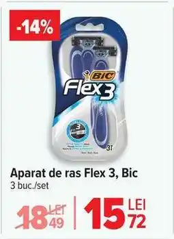 Carrefour Aparat de ras Flex 3, Bic Ofertă