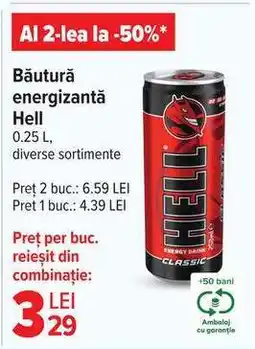 Carrefour Băutură energizantă Hell Ofertă