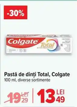 Carrefour Pastă de dinți Total Colgate Ofertă