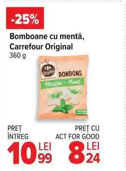 Carrefour Bomboane cu mentă, Carrefour Original Ofertă