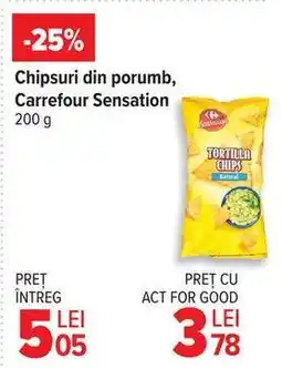 Carrefour Chipsuri din porumb, Carrefour Sensation Ofertă