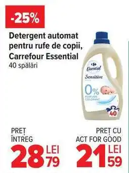 Carrefour Detergent automat pentru rufe de copii, Carrefour Essential Ofertă