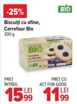 Carrefour Biscuiți cu afine, Carrefour Bio Ofertă